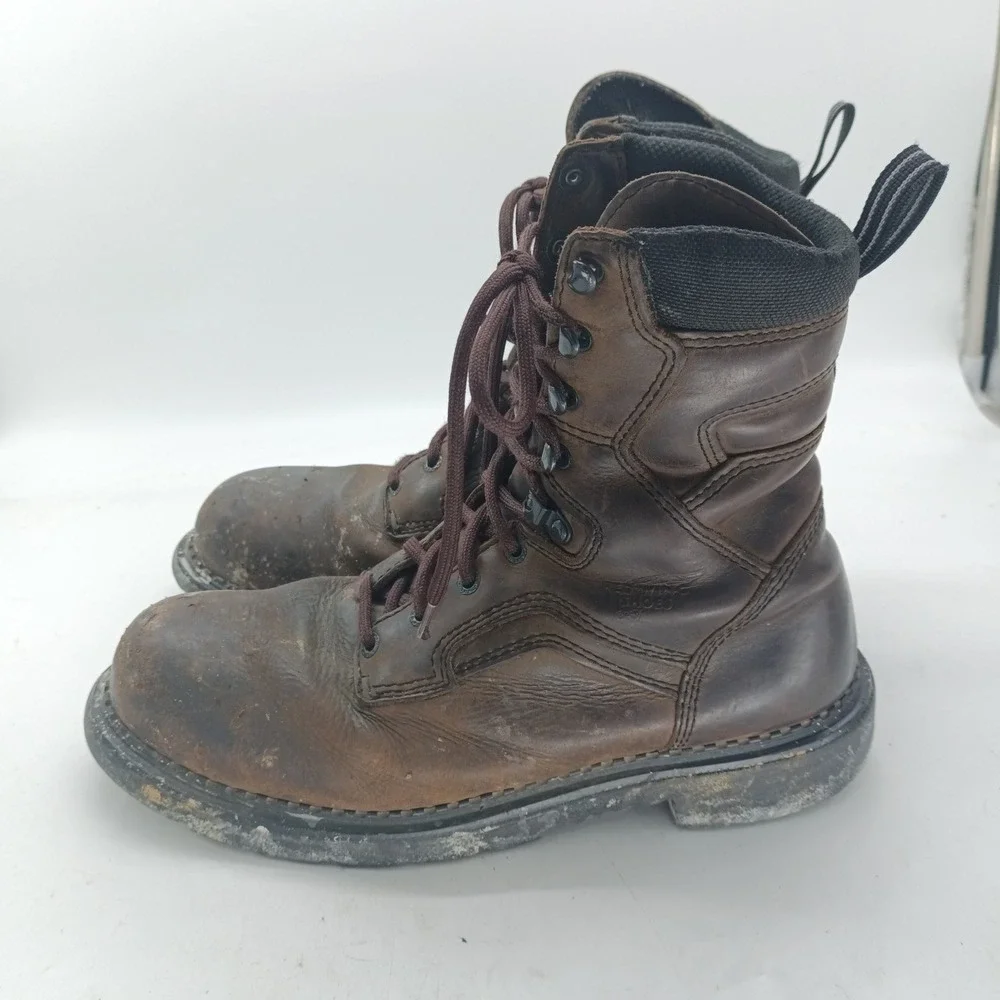 Red Wing 4414 Mens 11 D Steel Toe EH Brown Leather Work Boots s8